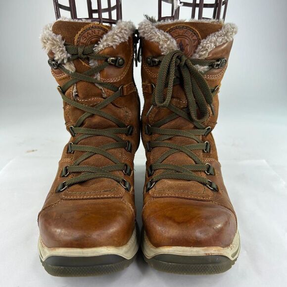 Santana Canada Women's Majesta Luxe Waterproof Winter Boot US 8 Brown Leather - Picture 2 of 15